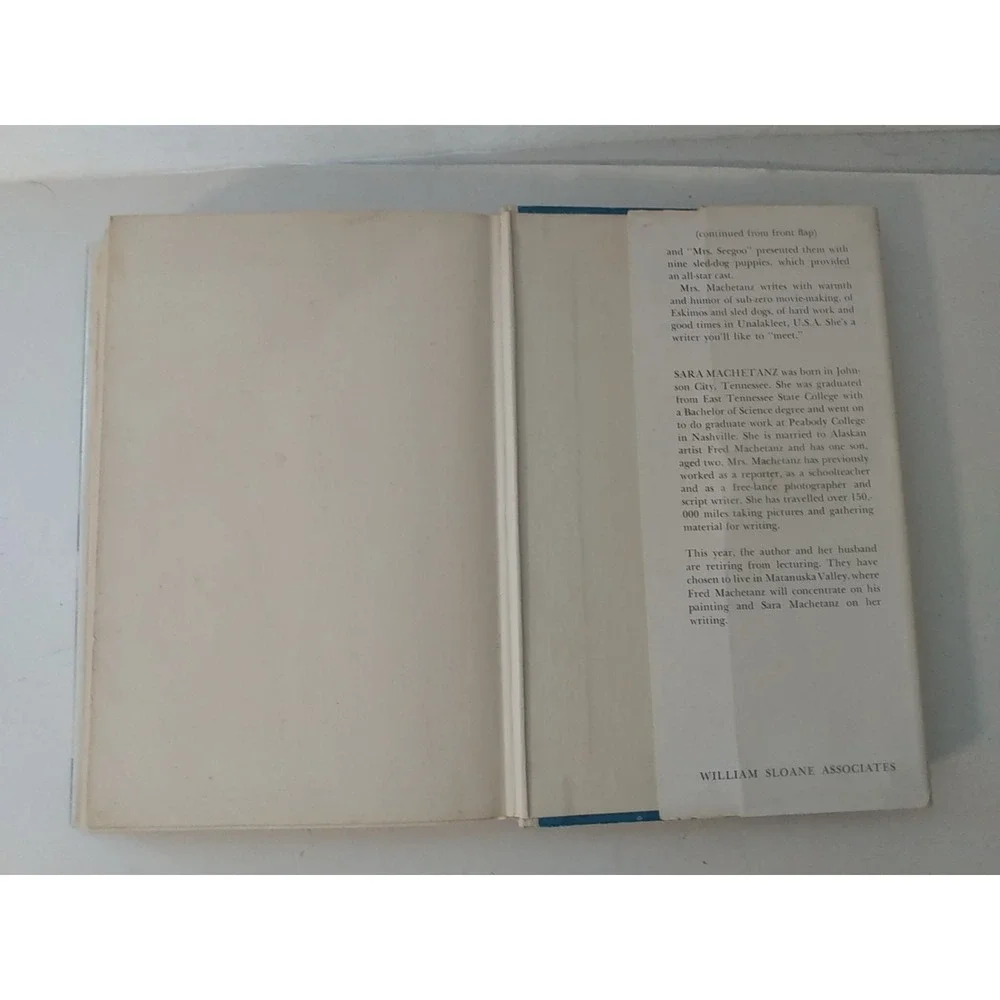 Sara Machetanz The Howl of the Malemute 1961 1st Ed HCDJ Fred Machetanz
